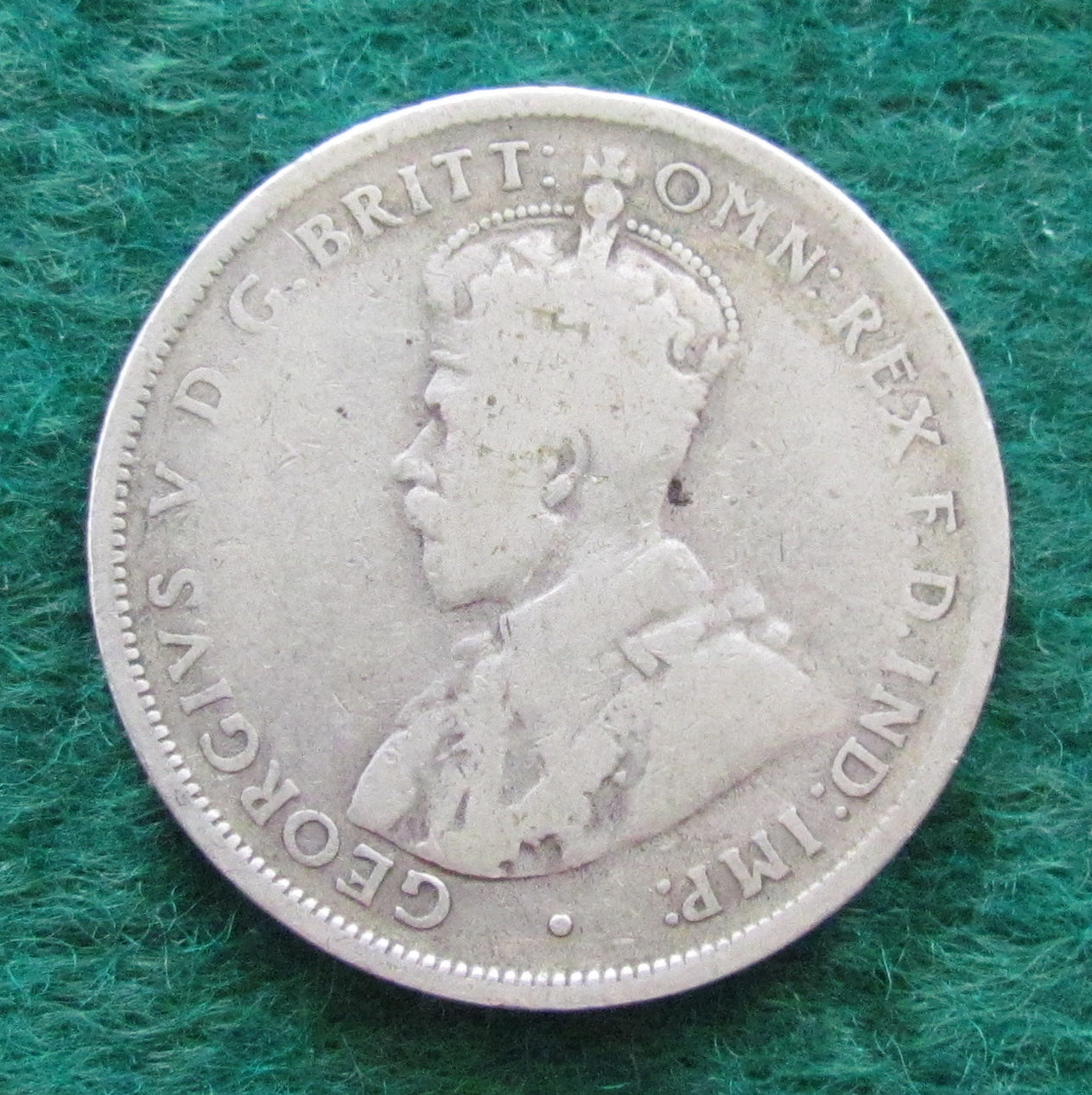 Australian 1925 2/- Florin King George V Coin - Circulated