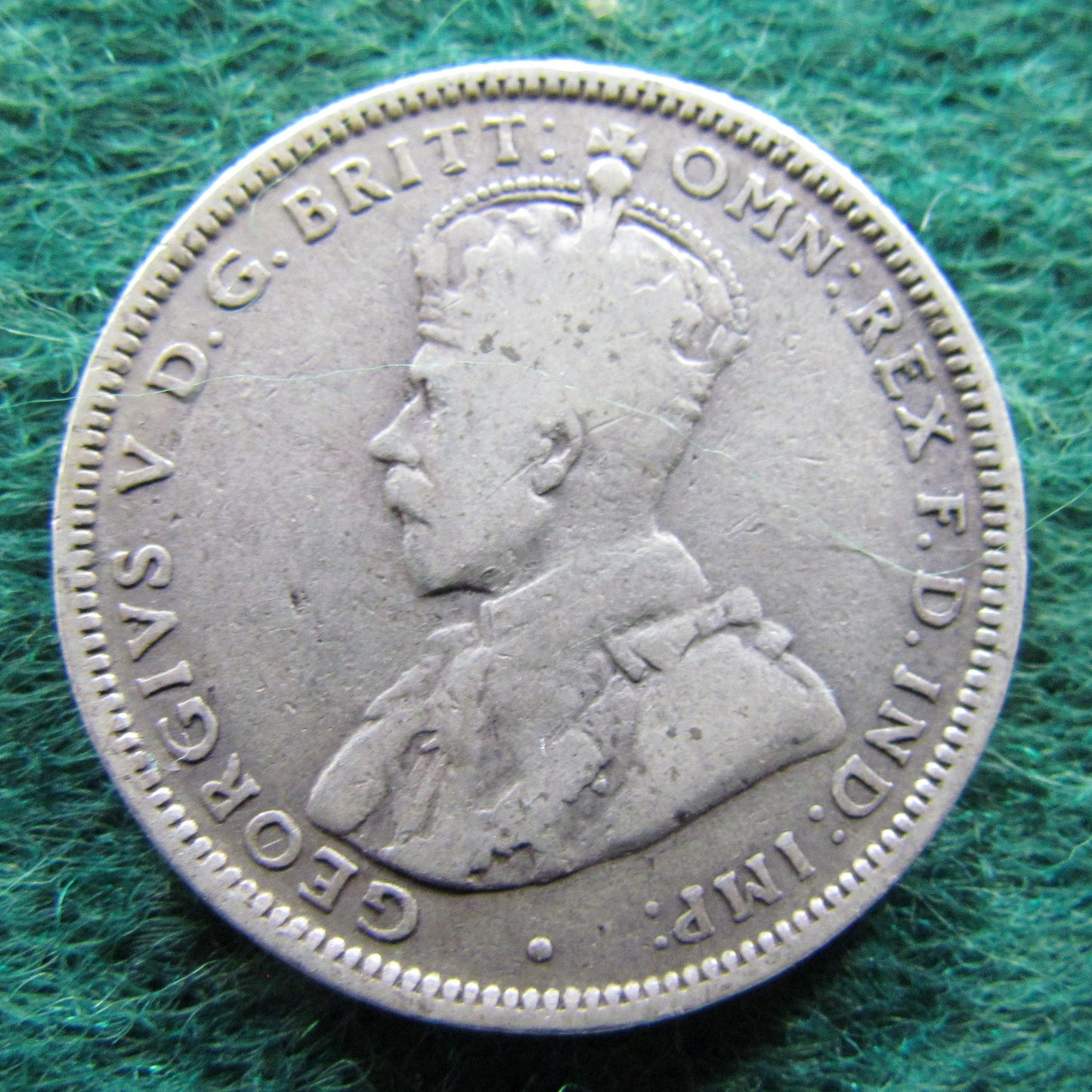 Australian 1926 1/- 1 Shilling Coin King George V Circulated