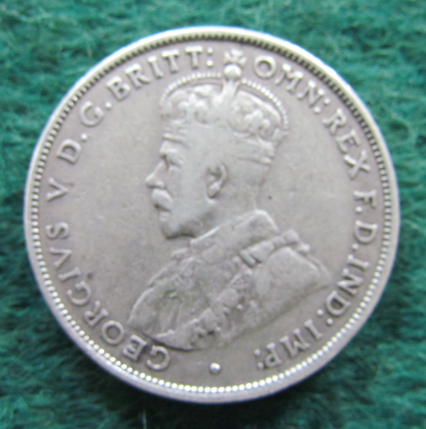 Australian 1934 2/- Florin King George V Coin - Circulated
