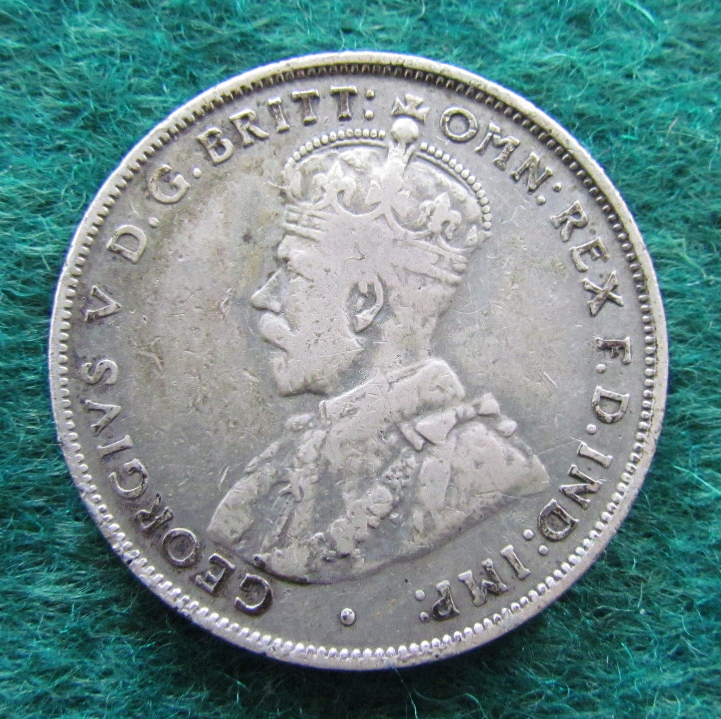 Australian 1936 2/- Florin King George V Coin - Circulated