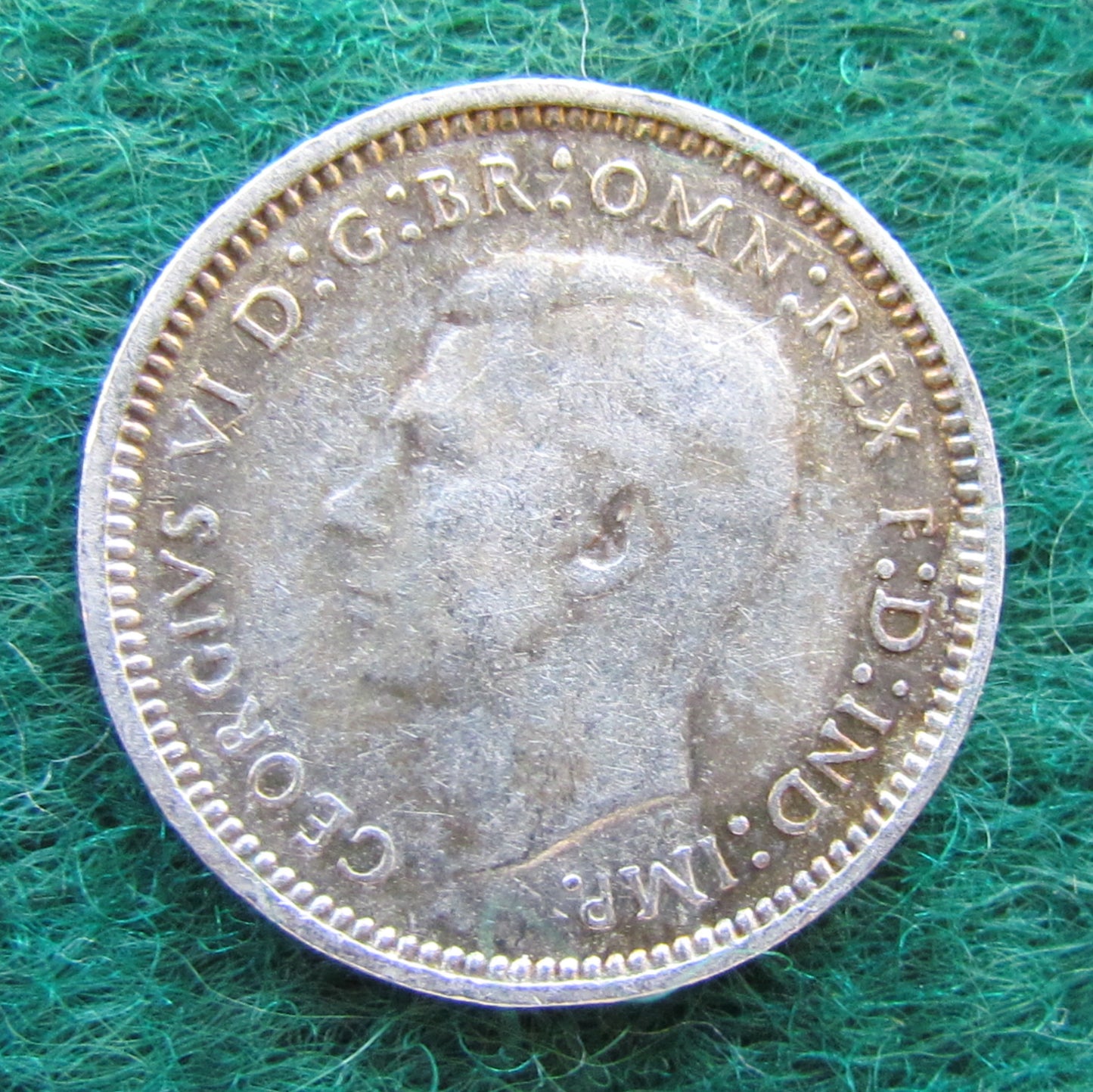 Australian 1940 3d Three Pence King George VI Coin Circulated