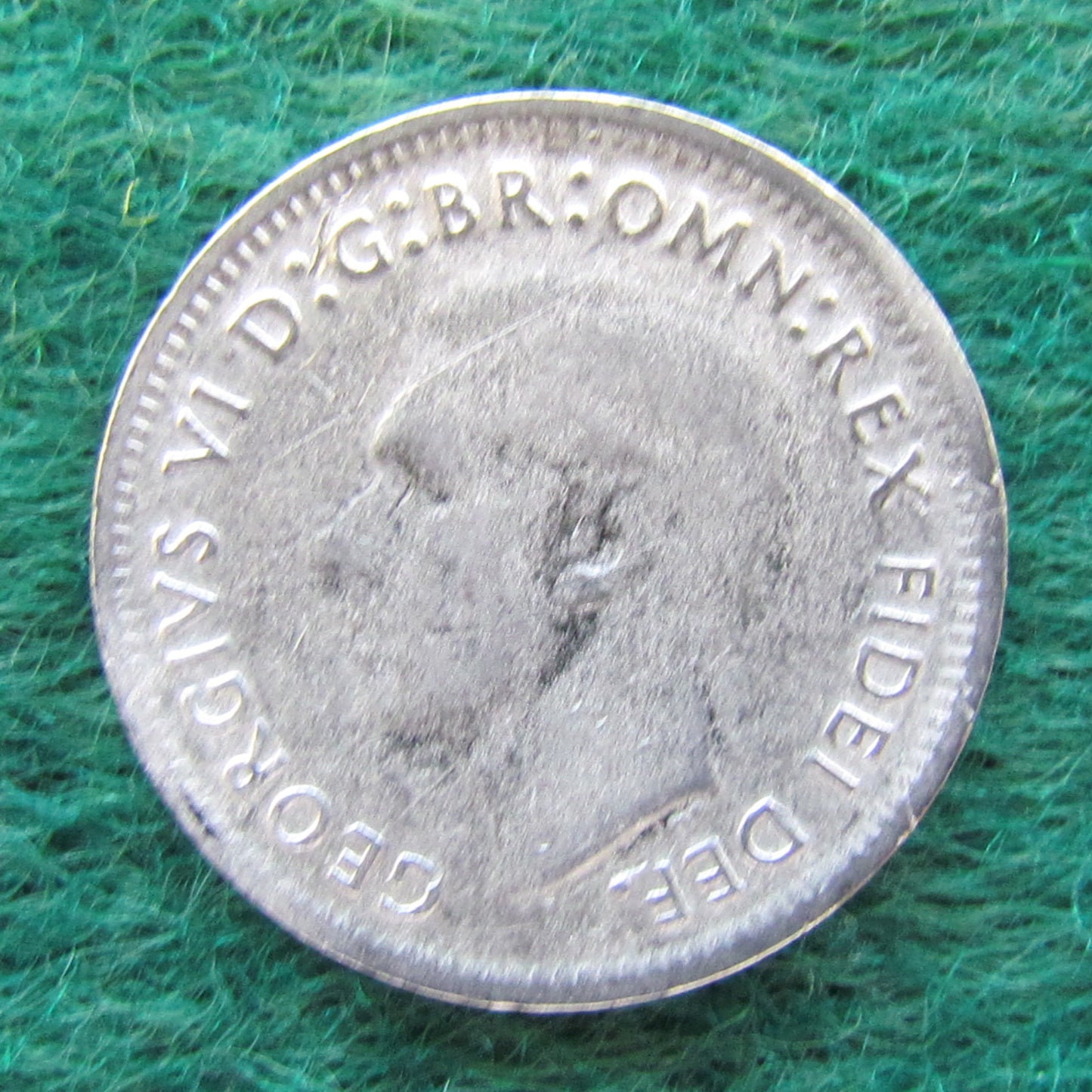 Australian 1952 3d Three Pence King George VI Coin Circulated