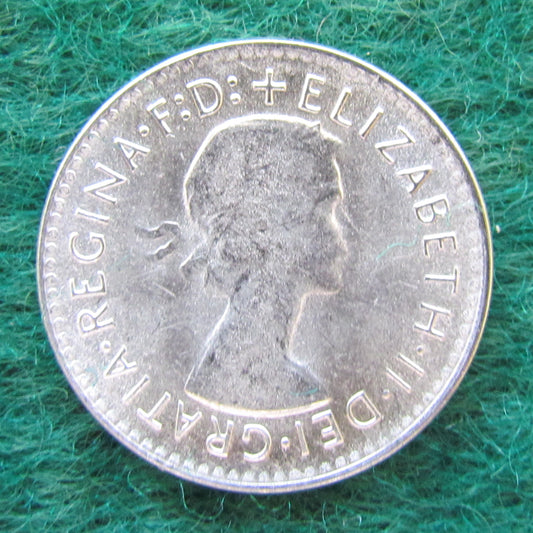 Australian 1959 3d Three Pence Queen Elizabeth II Coin Circulated