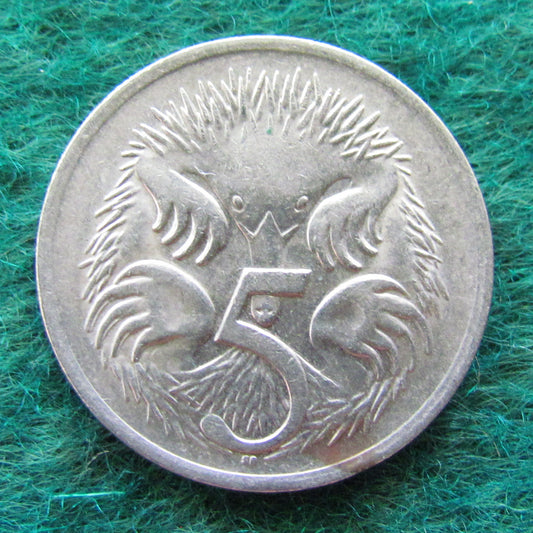 Australian 1970 5 Cent Queen Elizabeth II Coin - Circulated
