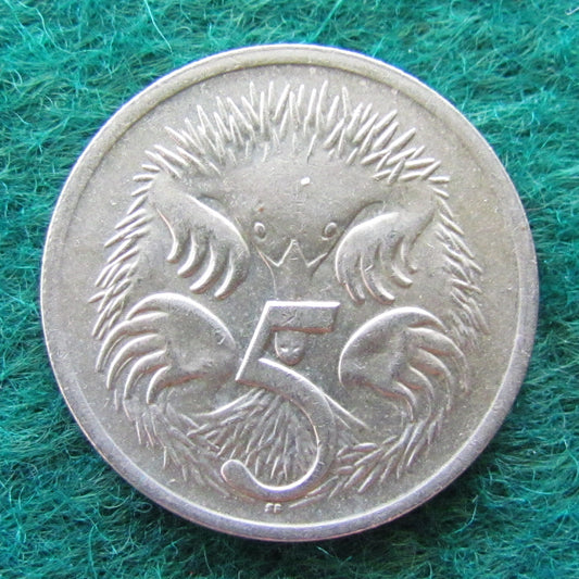 Australian 1972 5 Cent Queen Elizabeth II Coin - Circulated