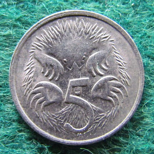 Australian 1979 5 Cent Queen Elizabeth II Coin With Die Crack - Circulated