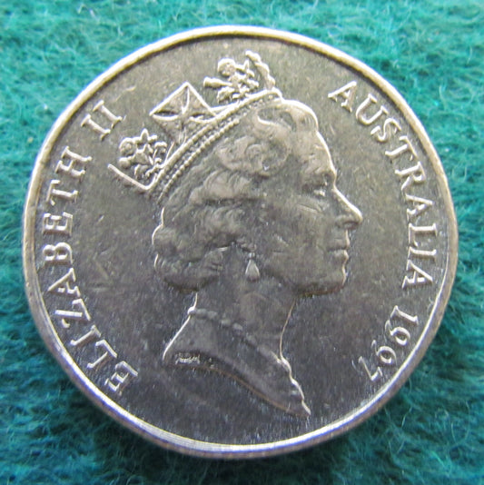 Australian 1997 1 Dollar Sir Charles Kingsford Smith Queen Elizabeth Coin - Circulated