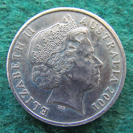 Australian 2001 20 Cent Coin Centenary Of Federation Northern Territory Queen Elizabeth II Coin - Circulated