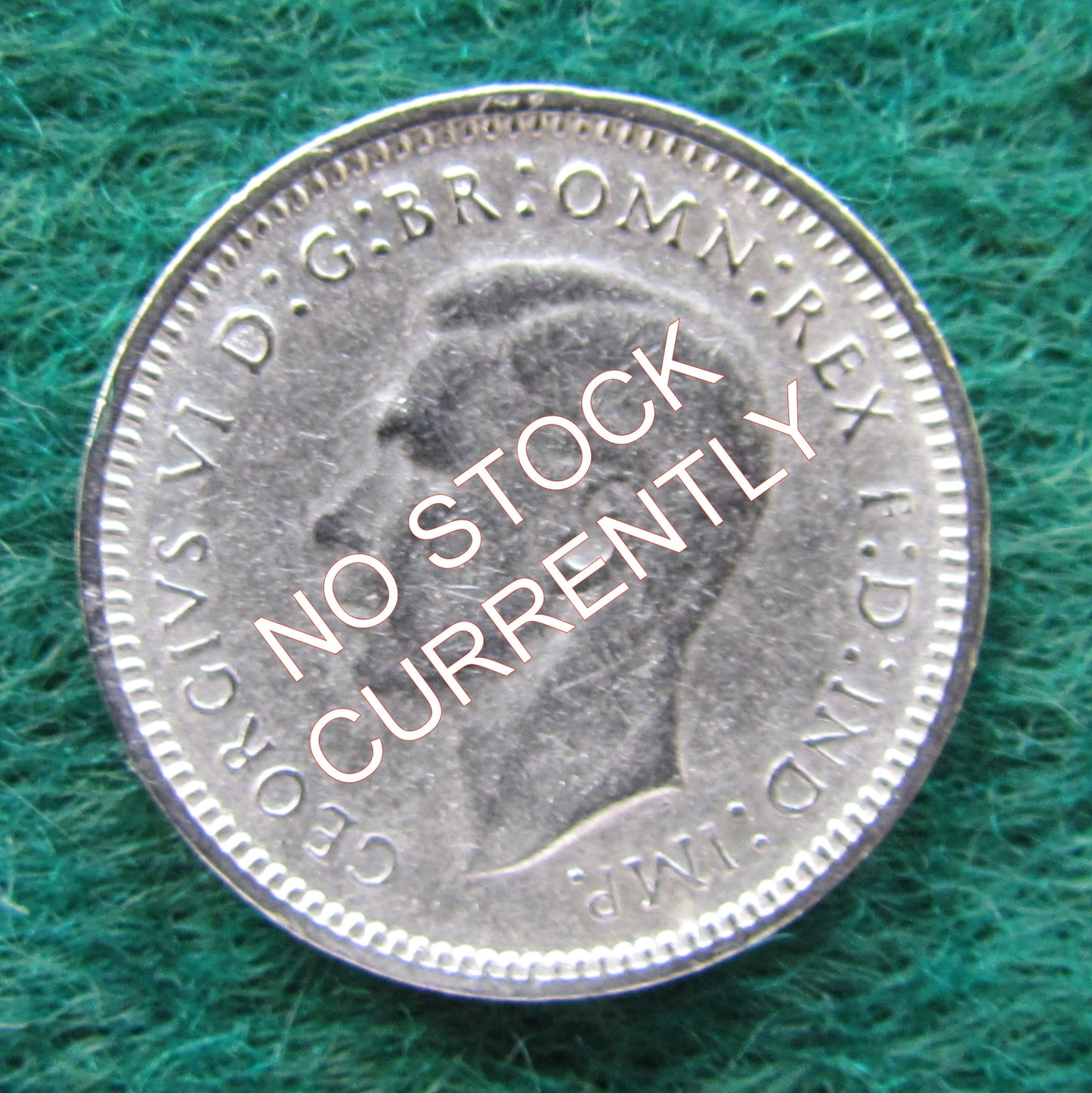 Australian 1942 3d Three Pence King George VI Coin