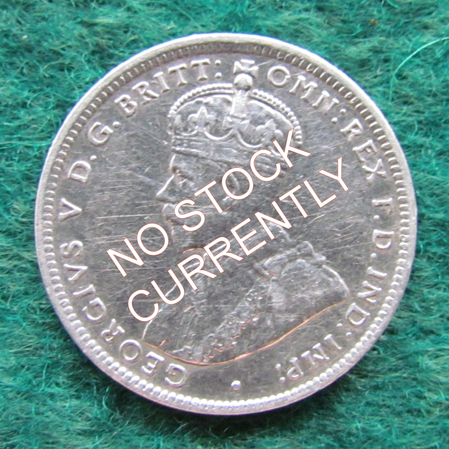 Australian 1935 1/- 1 Shilling Coin King George V Circulated