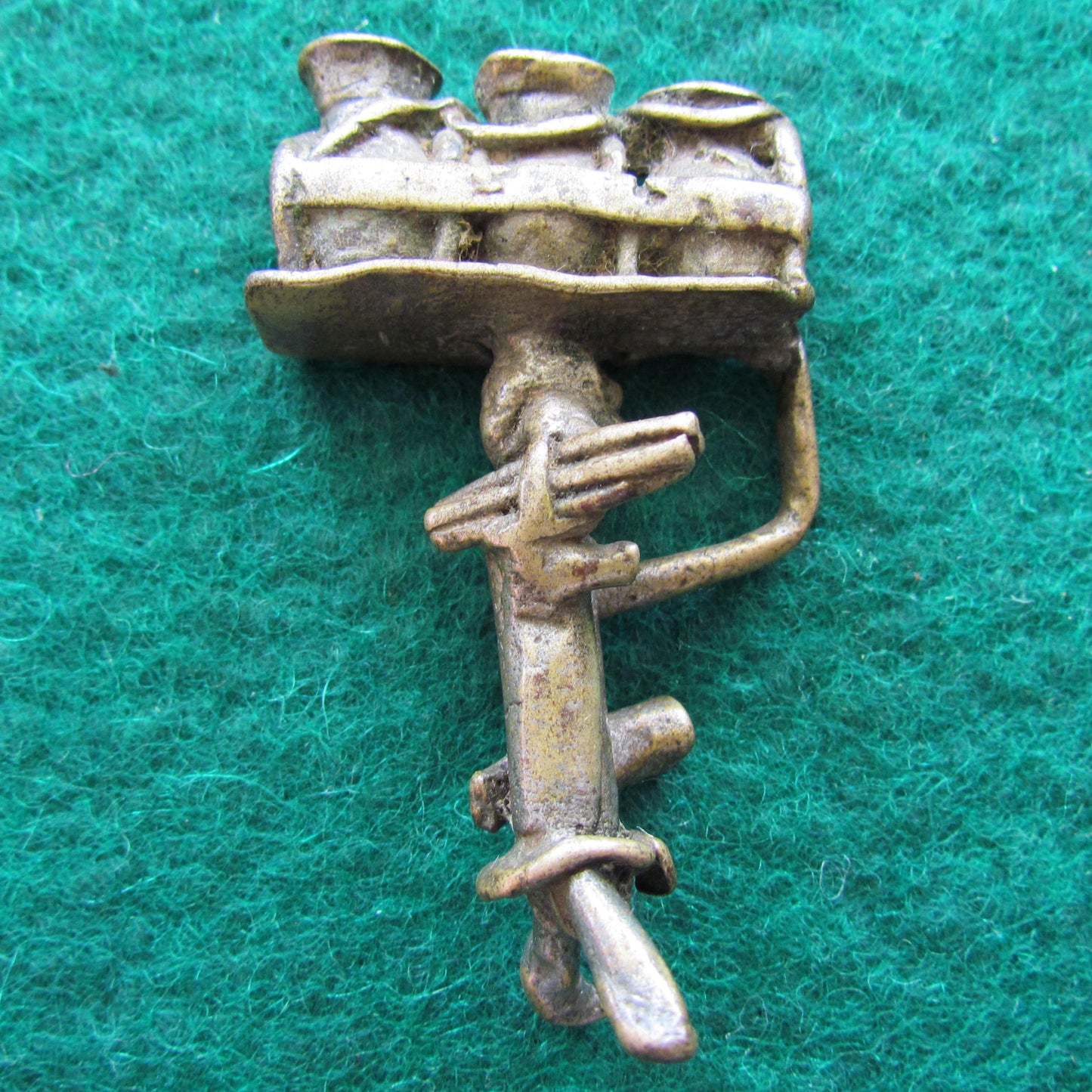 Ashanti Ghana Figural Cast Brass Gold Weight c.1890
