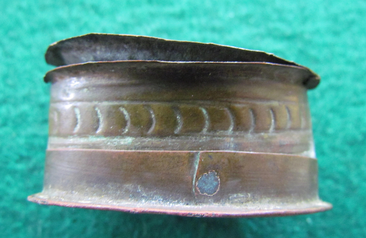 Ashanti Ghana Hand Beaten Gold Dust Box c.1880