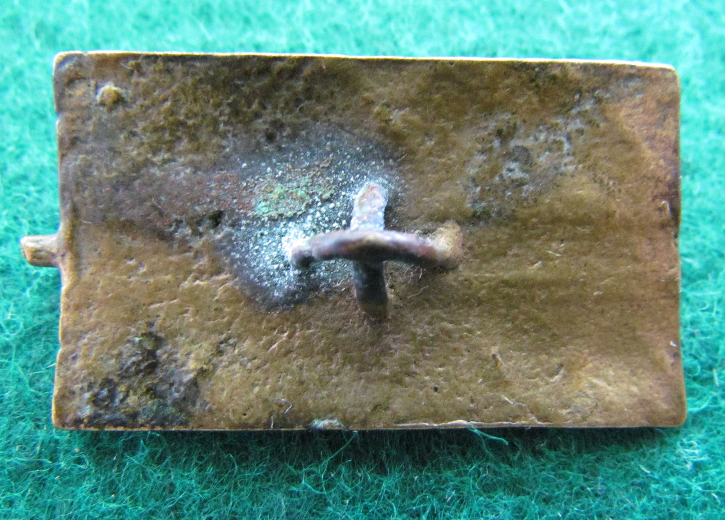 Ashanti Ghana Cast Brass Gold Dust Box Lid c.1870