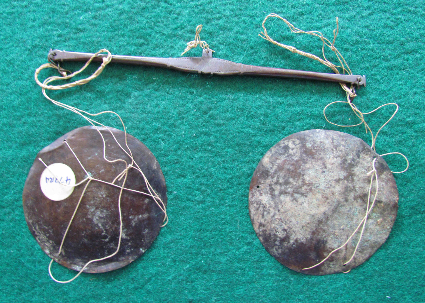 Ashanti Ghana Hand Held Balance Gold Scales c.1880