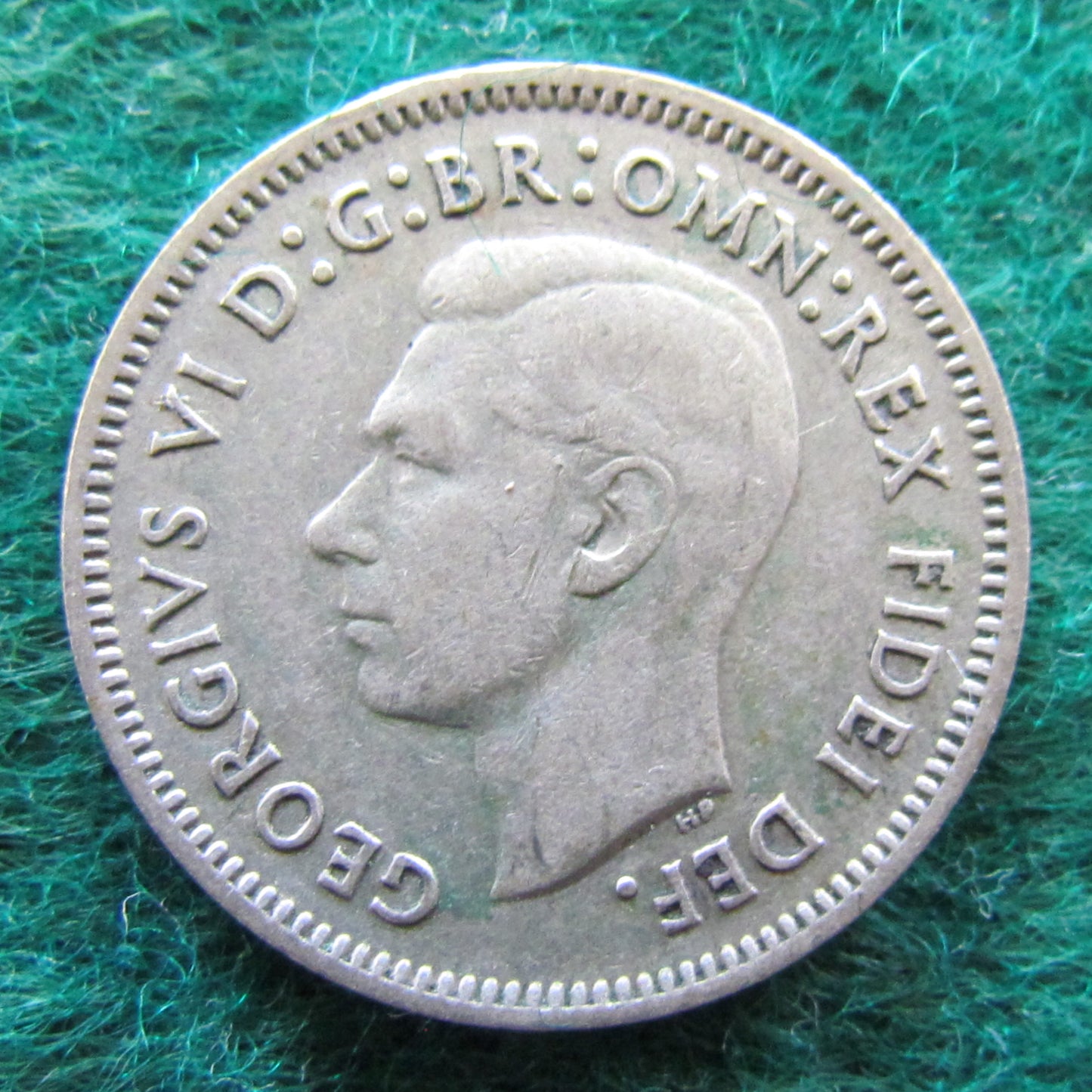 Australian 1951 PL 6d Sixpence King George VI Coin - Circulated