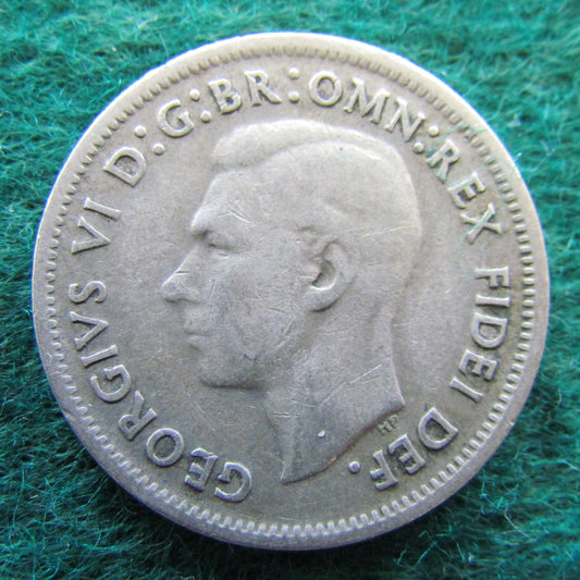 Australian 1952 1/- 1 Shilling King George VI Coin - Circulated