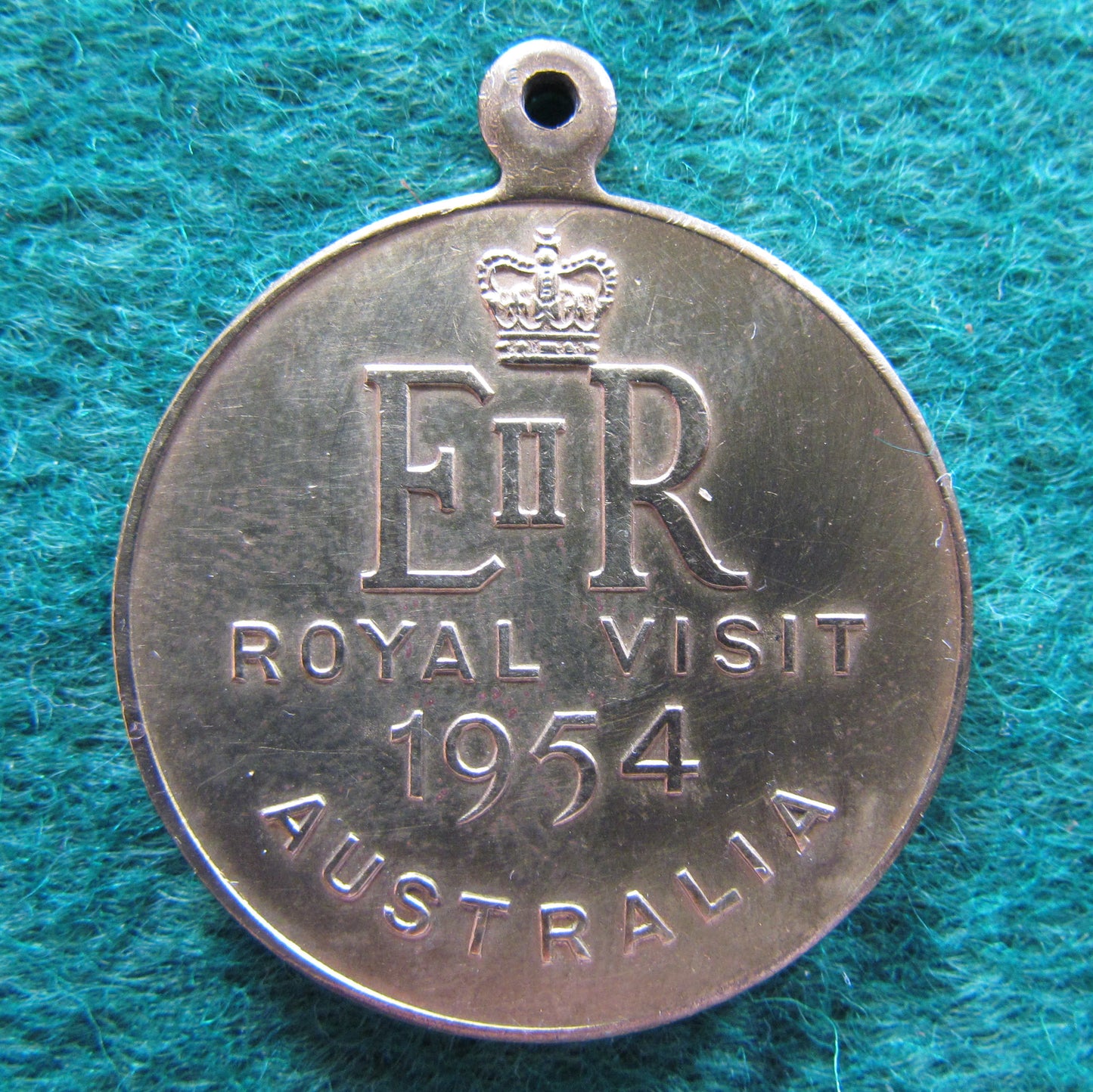 Australian Royal Visit Medallion Queen Elizabeth II 1954
