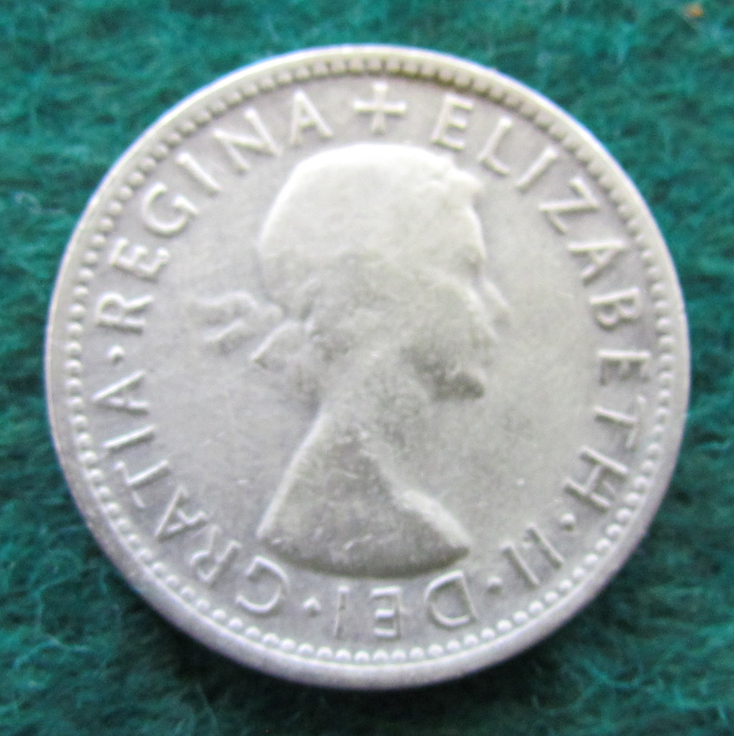 Australian 1954 1/- 1 Shilling Queen Elizabeth II Coin - Circulated