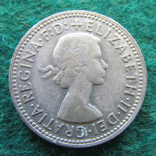Australian 1956 1/- 1 Shilling Queen Elizabeth II Coin - Circulated