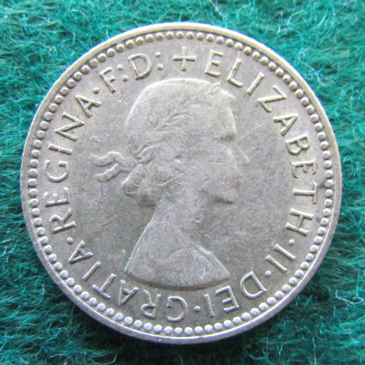 Australian 1962 6d Sixpence Queen Elizabeth II - Circulated