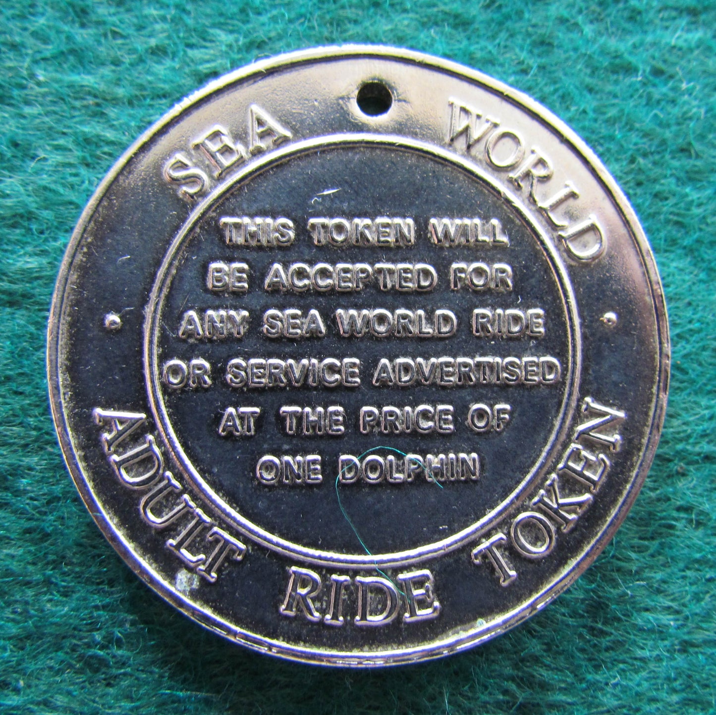 Australian Sea World Token - One Dolphin Adult Ride
