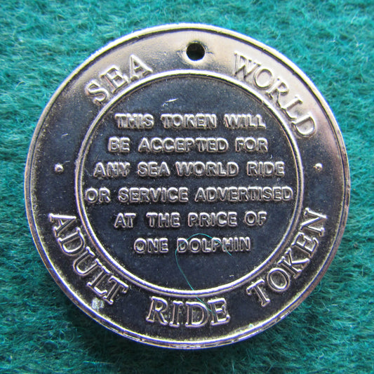 Australian Sea World Token - One Dolphin Adult Ride