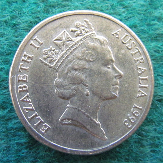 Australian 1993 1 Dollar Landcare Australia Queen Elizabeth Coin - Circulated
