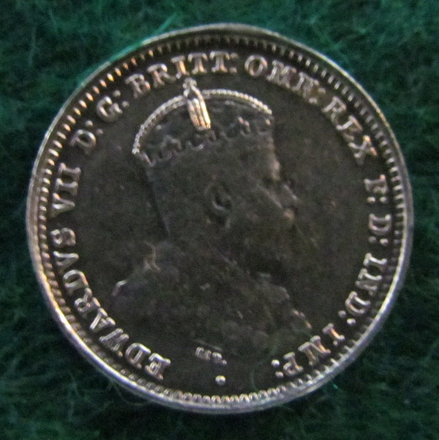 Australian 1910 3d Three Pence King Edward VII Coin