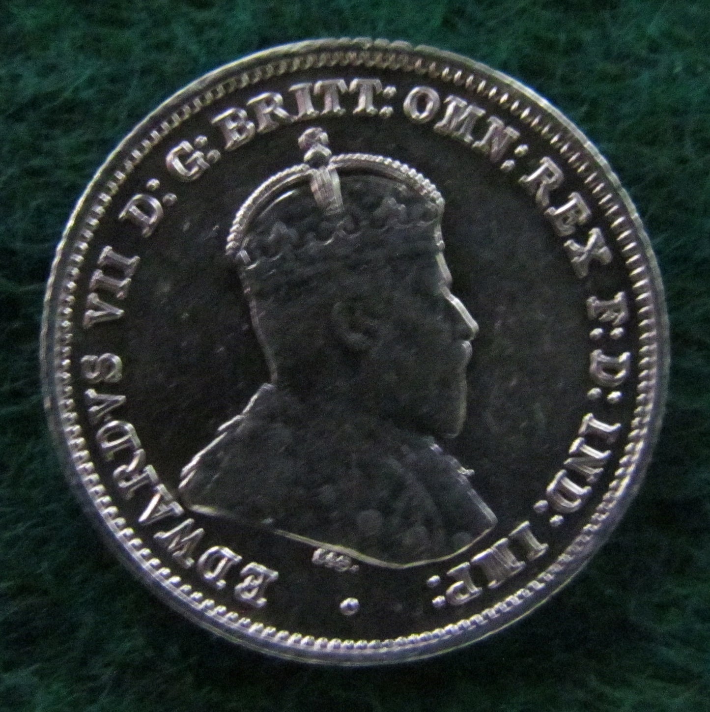 Australian 1910 6d Sixpence King Edward VII Coin - Circulated