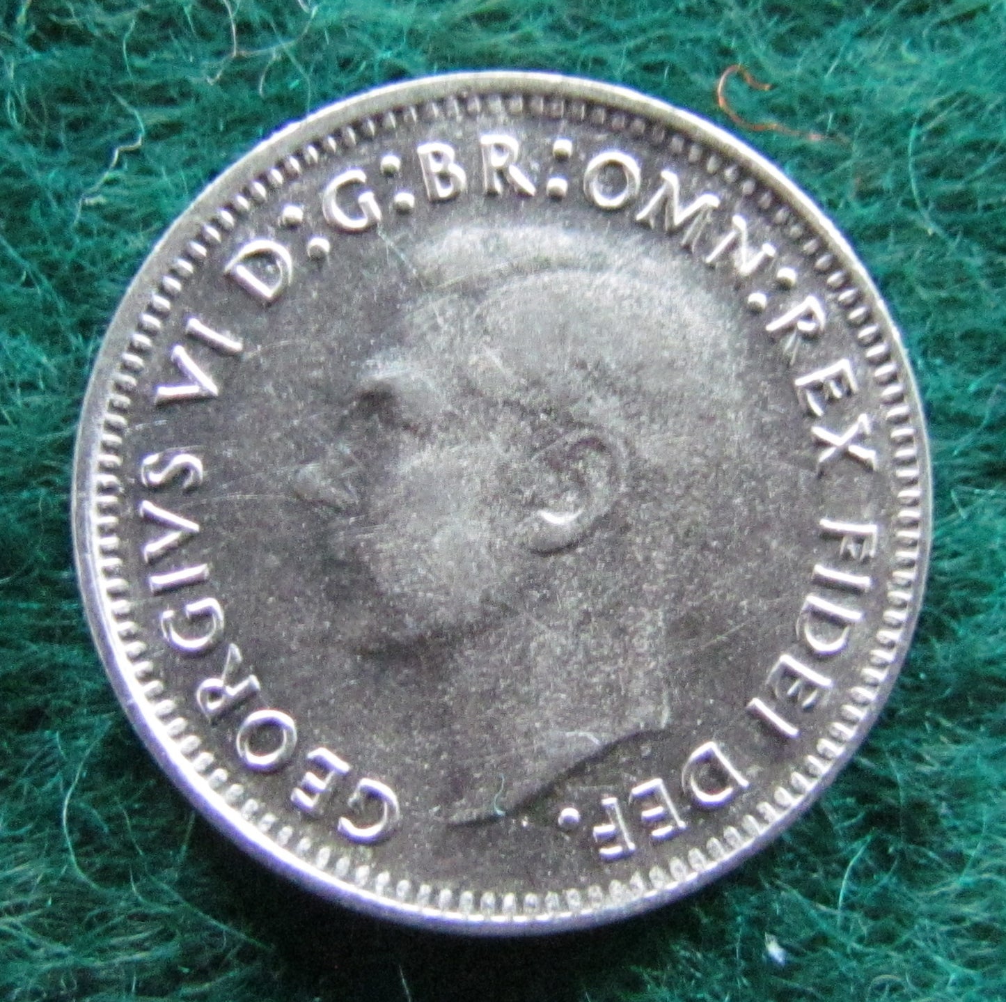 Australian 1950 3d Three Pence King George VI Coin