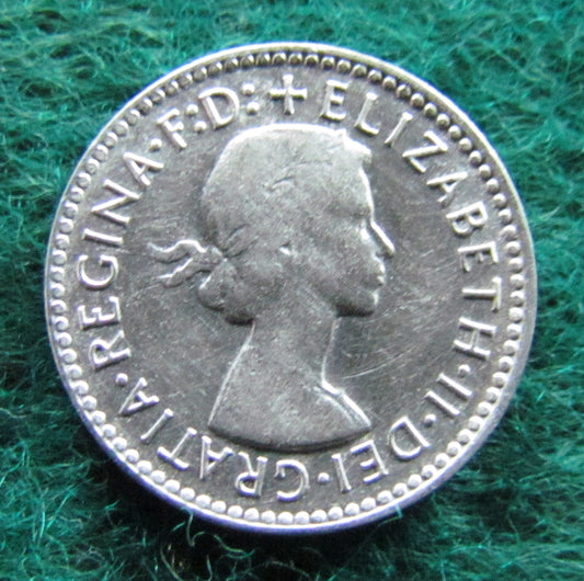 Australian 1955 3d Three Pence Queen Elizabeth II Coin