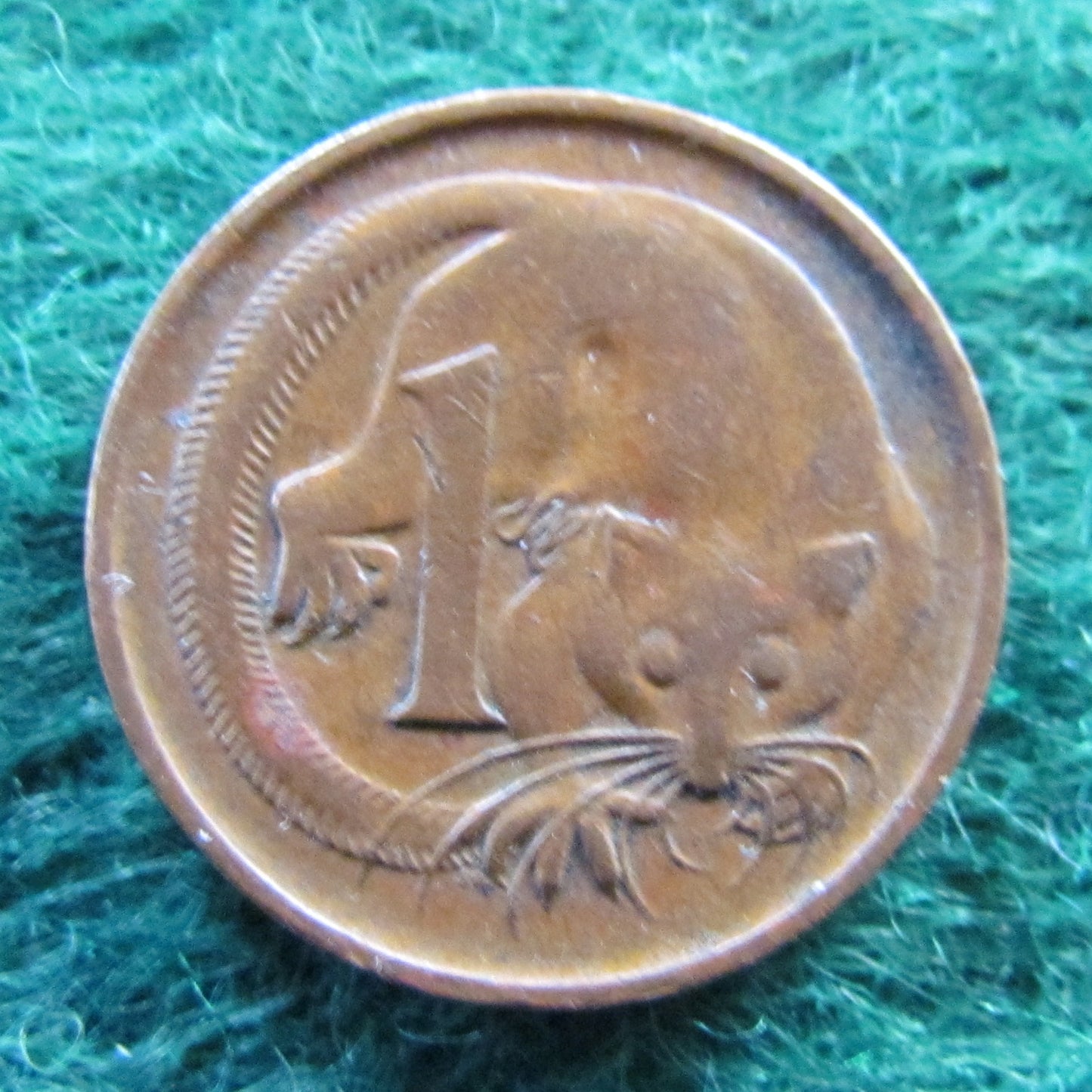Australian 1966 1 Cent Queen Elizabeth Coin
