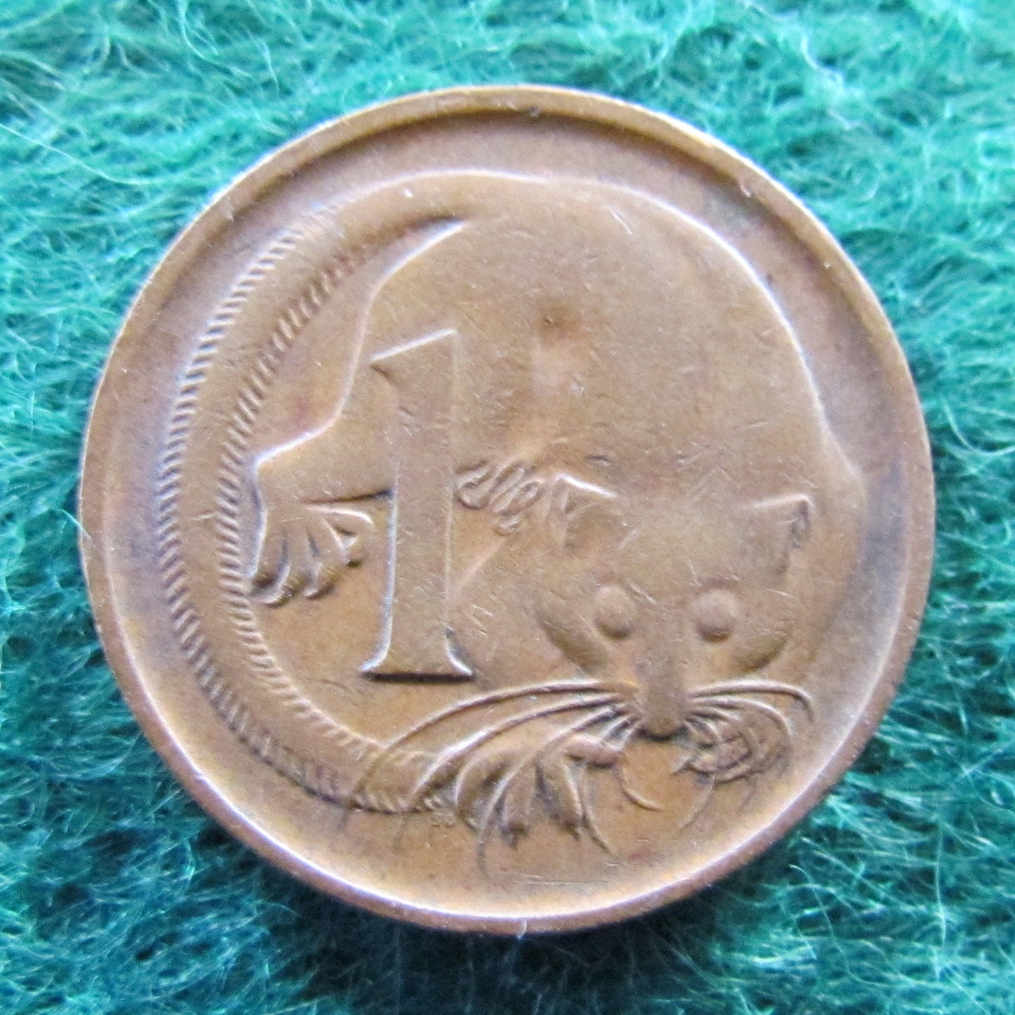 Australian 1967 1 Cent Queen Elizabeth Coin