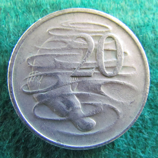 Australian 1968 20 Cent Queen Elizabeth Coin - Circulated