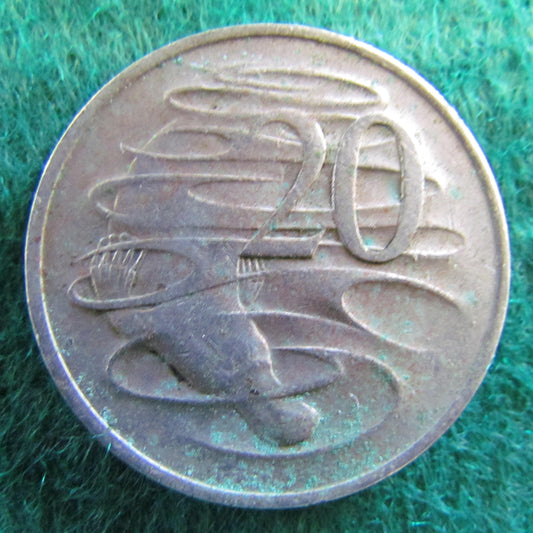 Australian 1969 20 Cent Queen Elizabeth Coin - Circulated