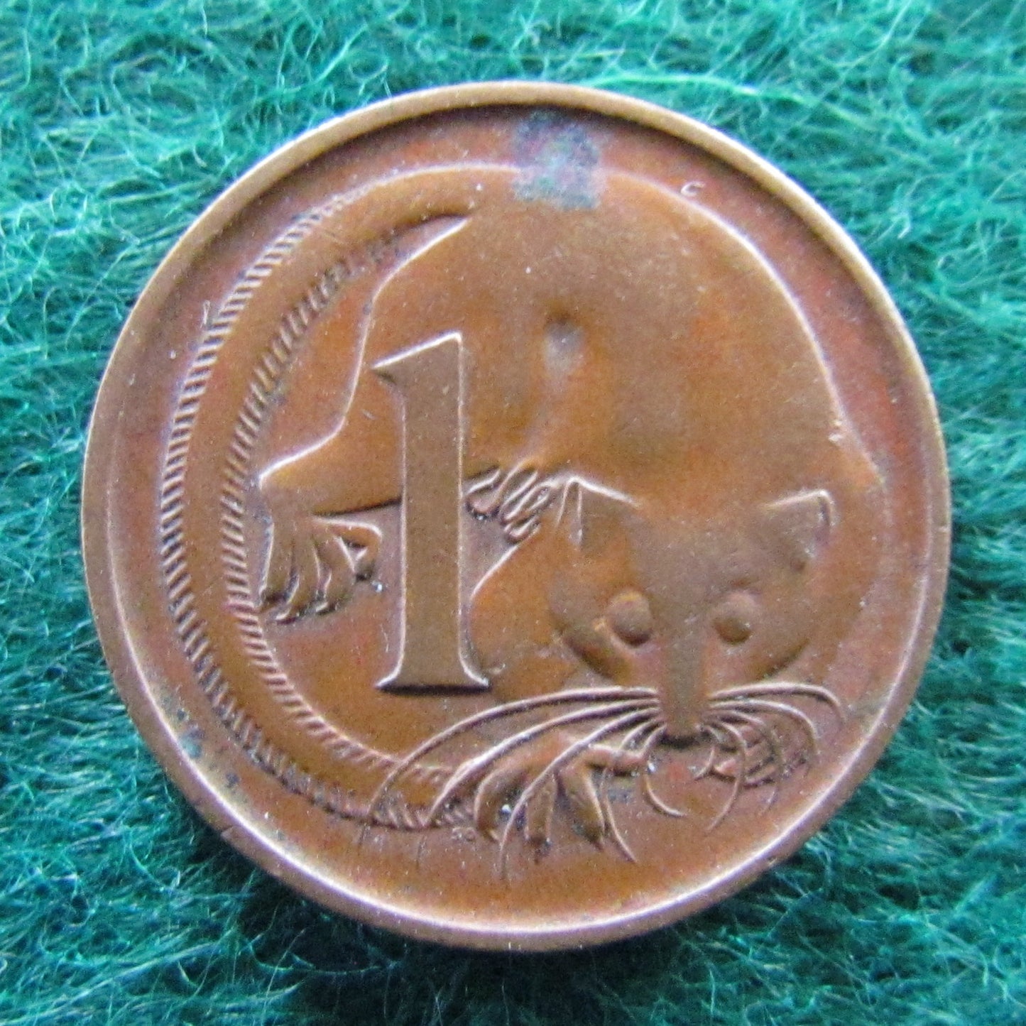 Australian 1971 1 Cent Queen Elizabeth Coin