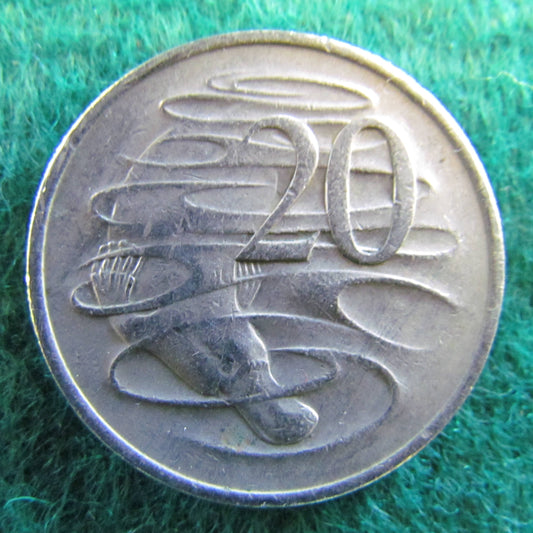 Australian 1974 20 Cent Queen Elizabeth Coin - Circulated