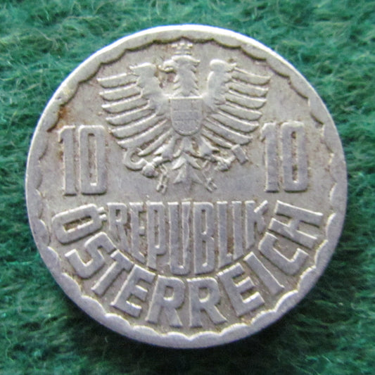 Austria 1970 10 Groschen Coin - Circulated