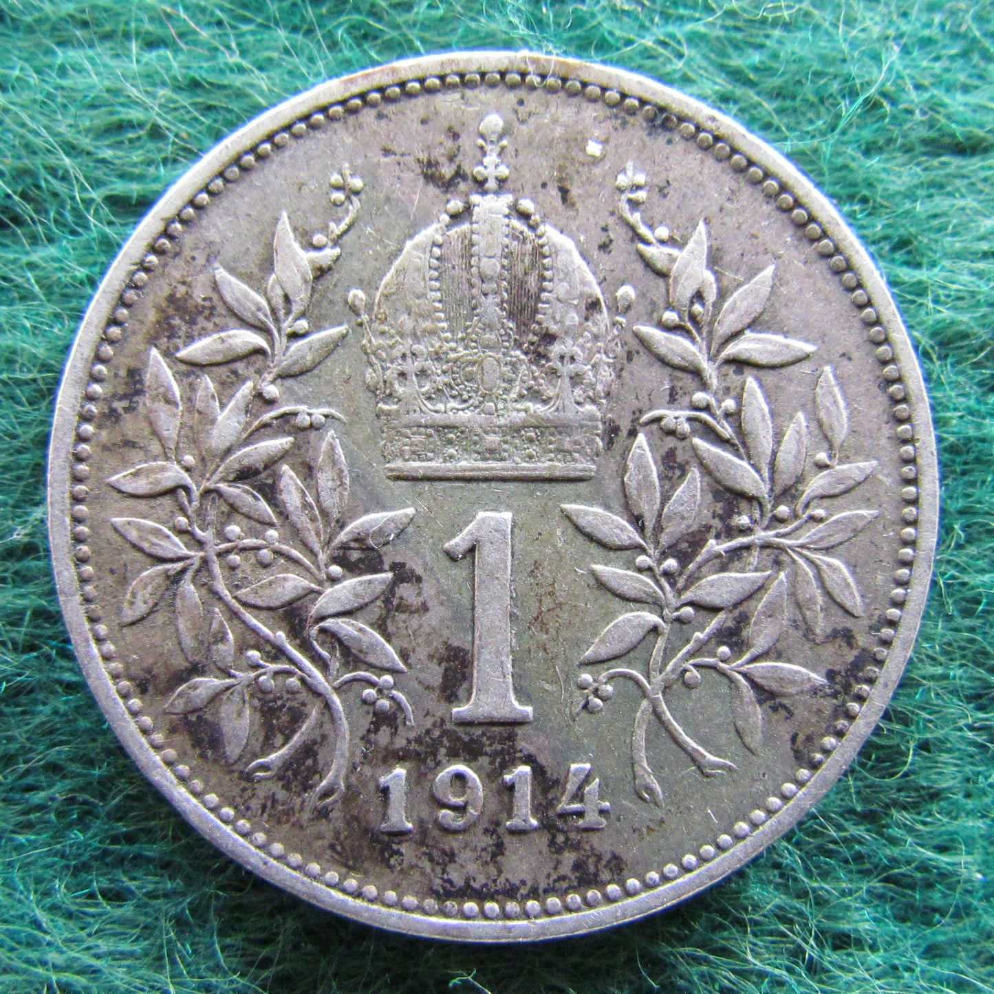 Austria 1914 1 Korona Franz Joseph I Coin