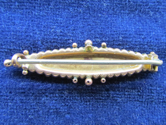 9ct Gold Brooch With A Claw Set Tanzanite Stone