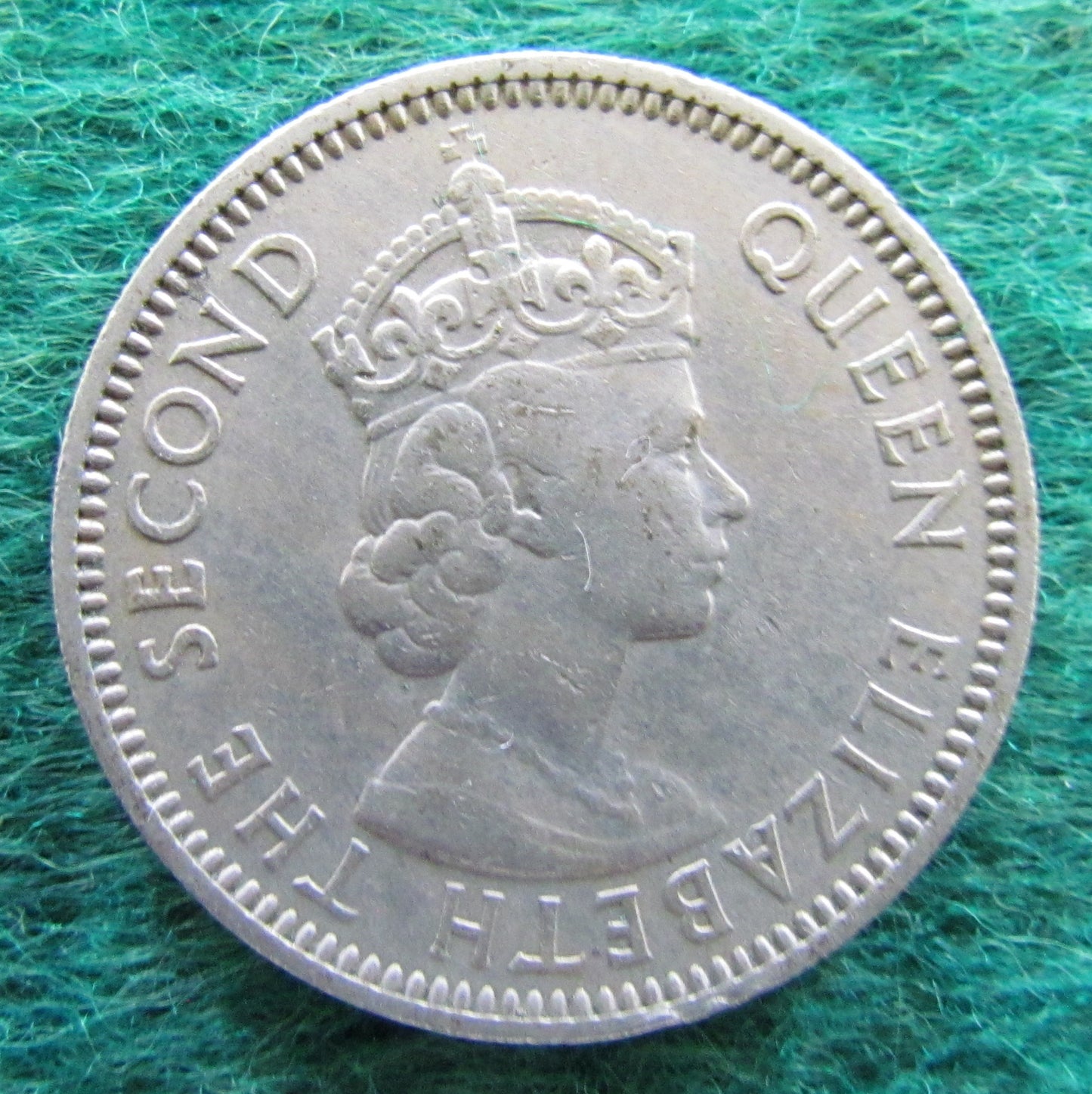 British Caribbean Territories Eastern Group 1957 25 Cent Queen Elizabeth II Coin - Circulated