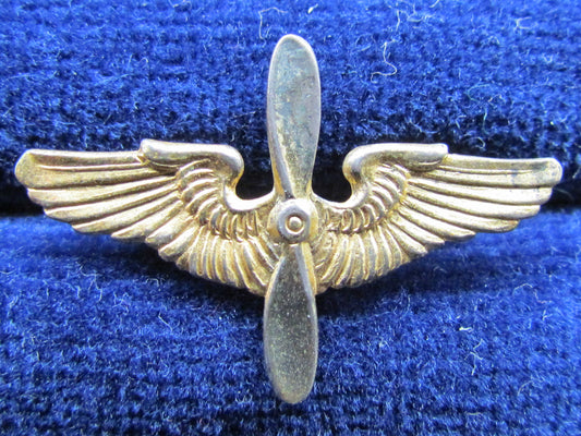 Silver Gilt Air Force Sweethearts Brooch Depicting Wings And Propeller