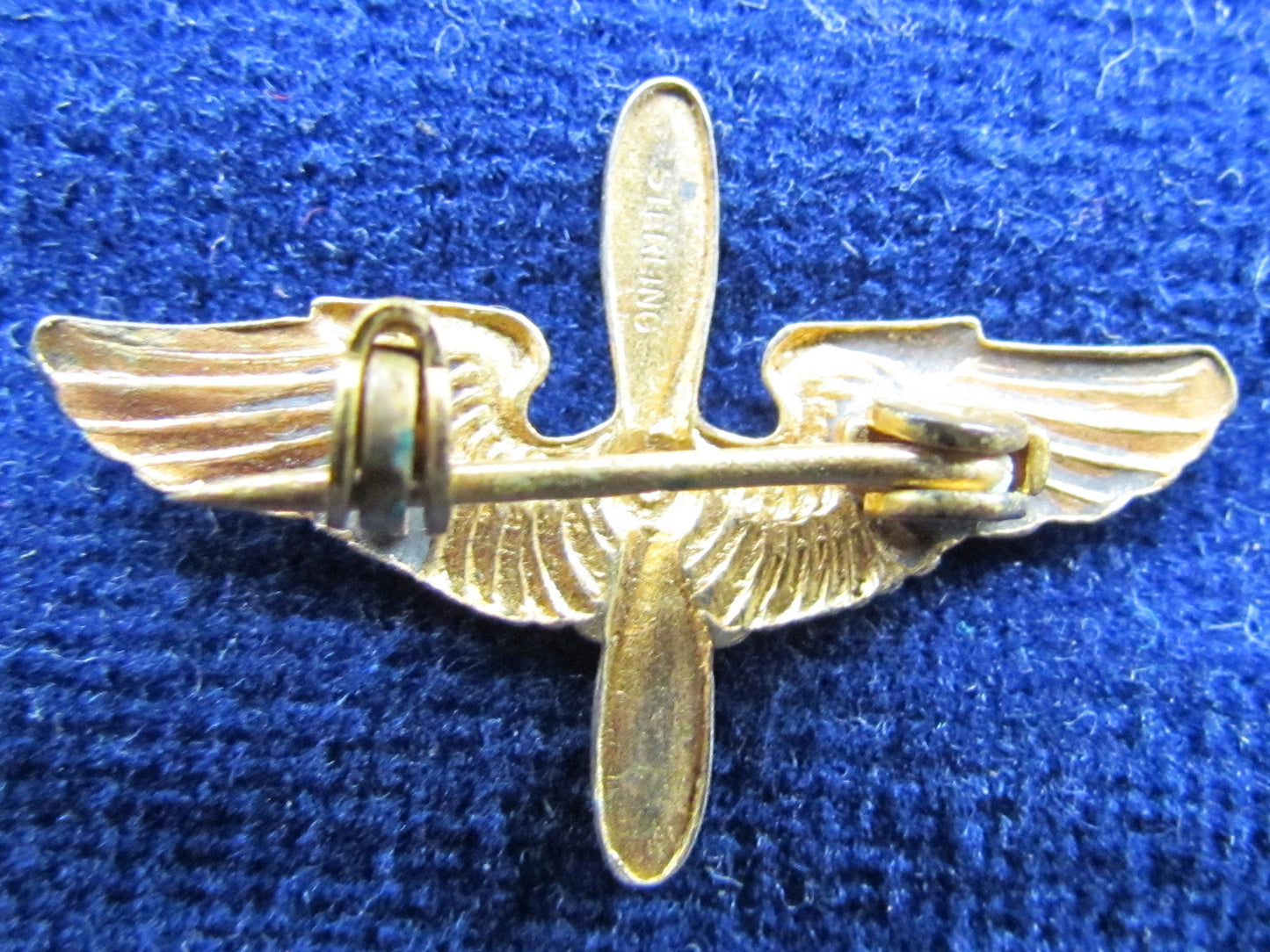 Silver Gilt Air Force Sweethearts Brooch Depicting Wings And Propeller