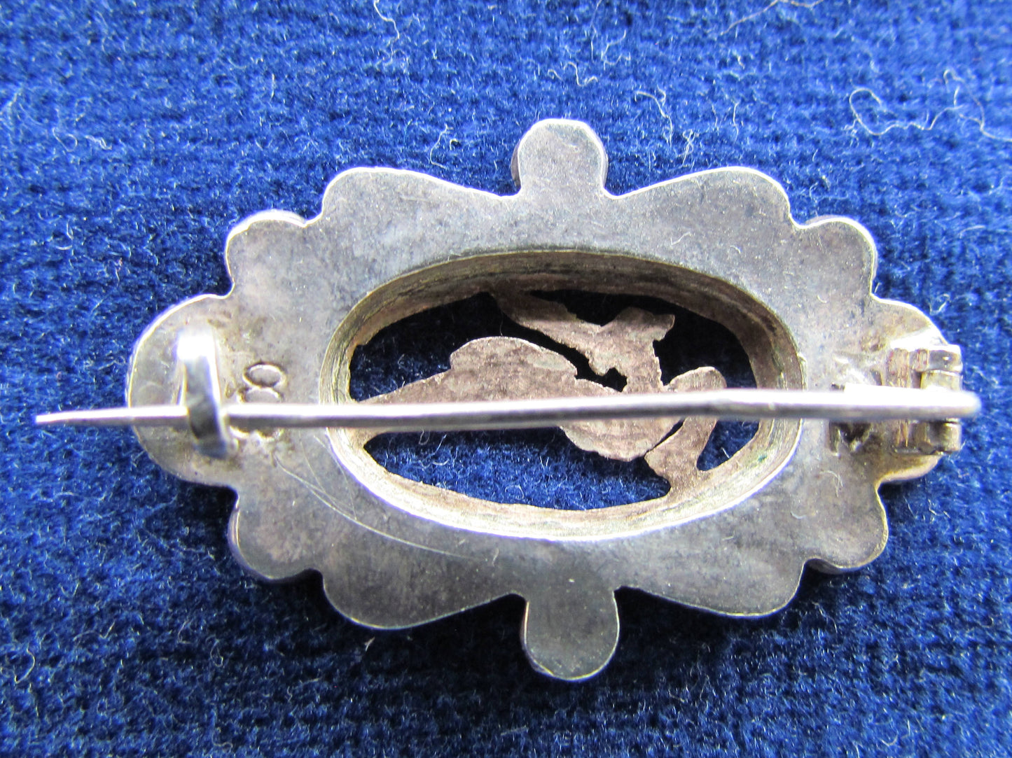 Silver Marcasite Brooch With Gold Inset Depicting A Springbok In Stride
