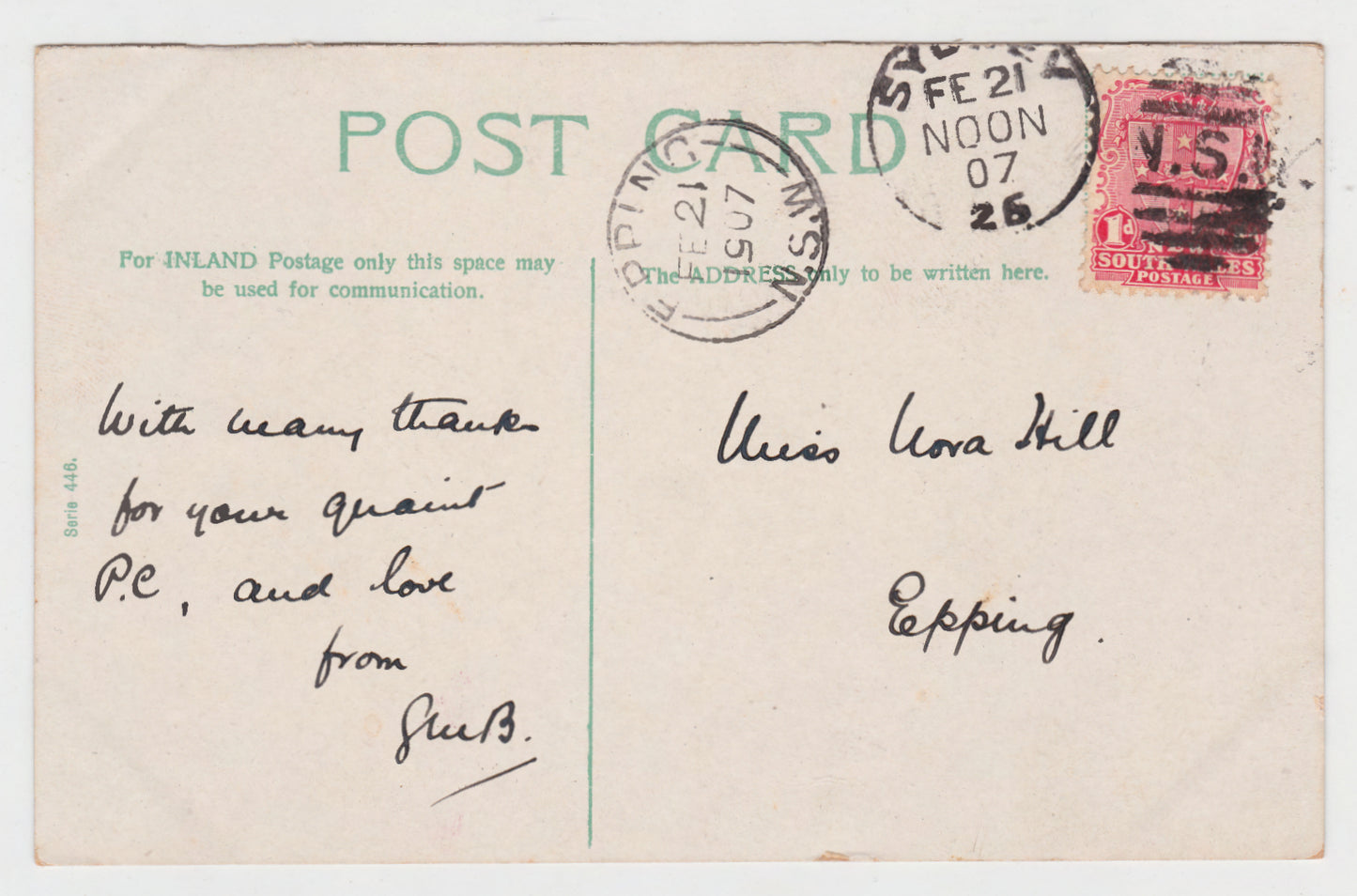 Postcard Cabbage Patch Children In A Wheelbarrow & On A Bench Postmarked 1907