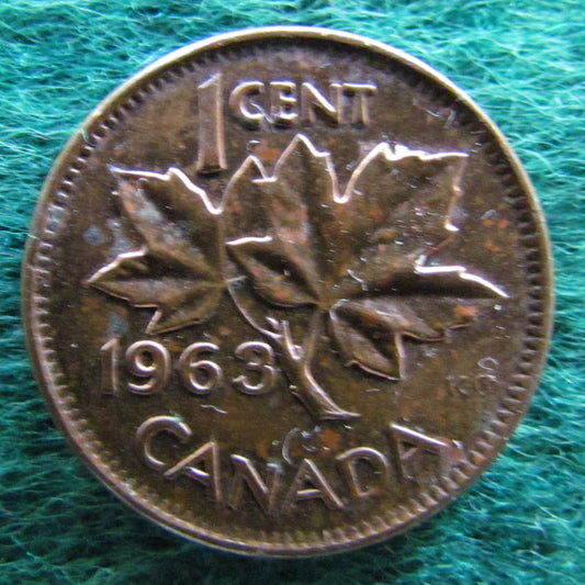Canada 1963 1 Cent Coin - Circulated