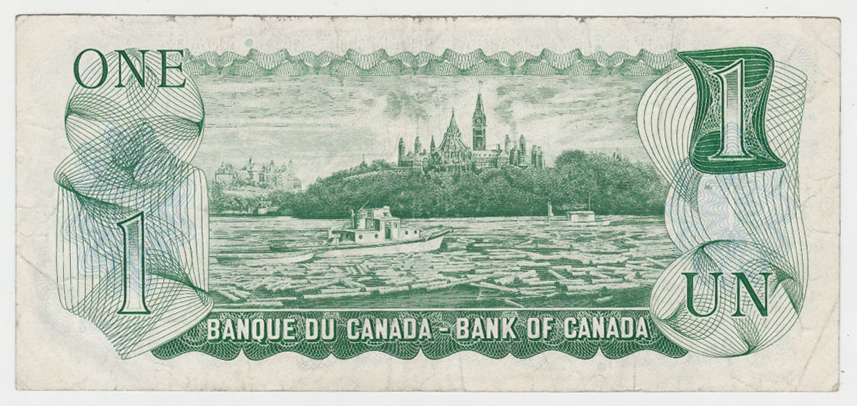 Canada 1973 1 Dollar Banknote Queen Elizabeth II AAA Series - Circulated