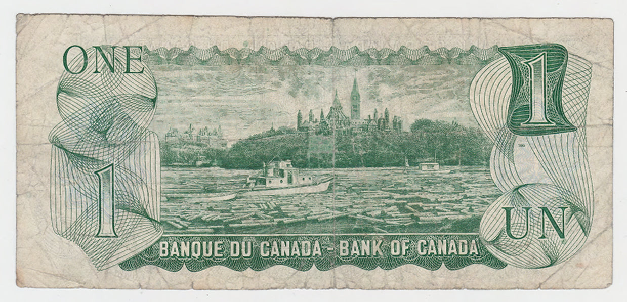 Canada 1973 1 Dollar Banknote Queen Elizabeth II MN Series - Circulated