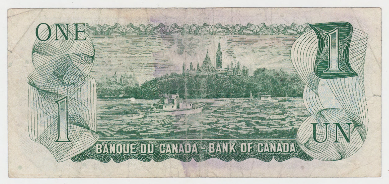 Canada 1973 1 Dollar Banknote Queen Elizabeth II NJ Series - Circulated