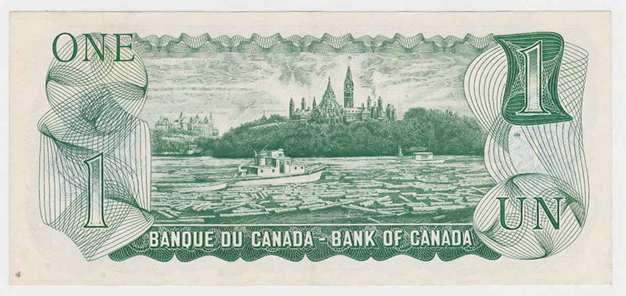Canada 1973 1 Dollar Banknote Queen Elizabeth II ON Series - Circulated